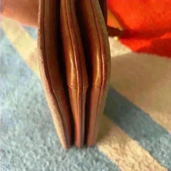 CELINE Macadam Blason Shoulder Cross Body Bag PVC Leather Beige - Picture 12 of 16